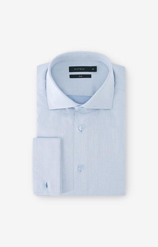 Koszula slim w mikrowzór