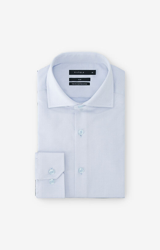 Koszula slim w mikrowzór