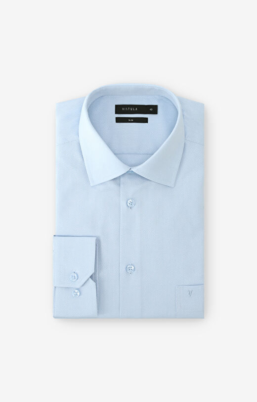 Koszula slim w mikrowzór