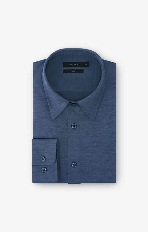 Dzianinowa koszula slim