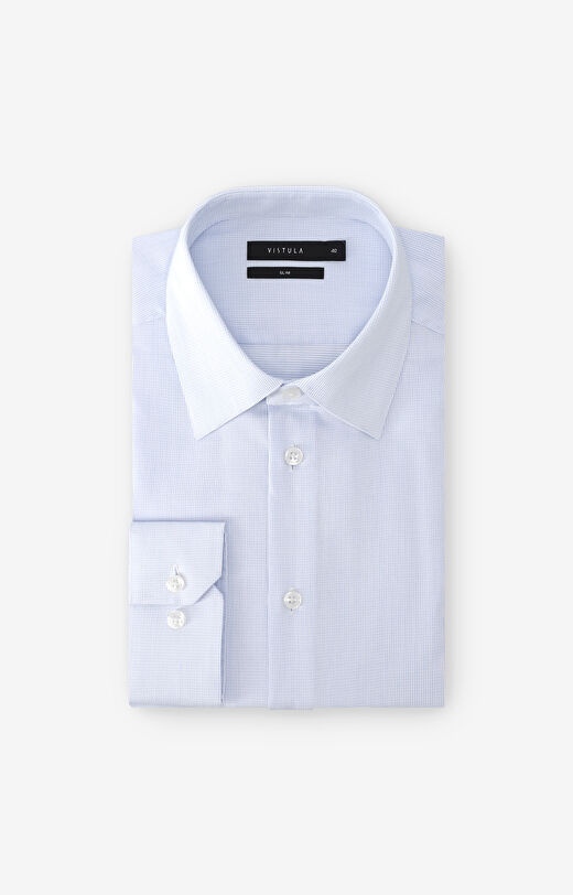 Koszula slim w mikrowzór