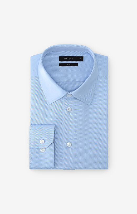 Koszula slim o twillowym splocie