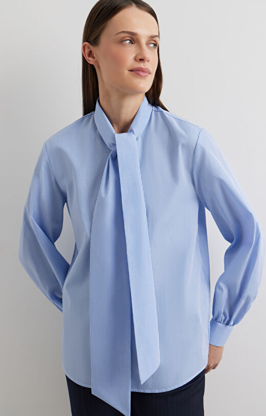 Koszula slim z wiązaniem