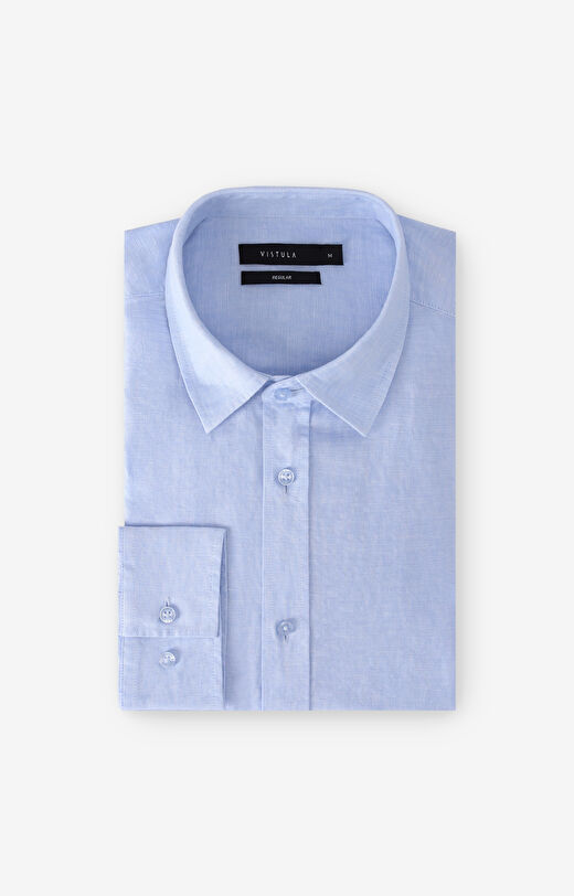 Lniana koszula regular