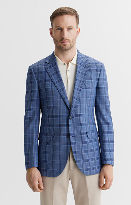 Marynarka super slim w kratę