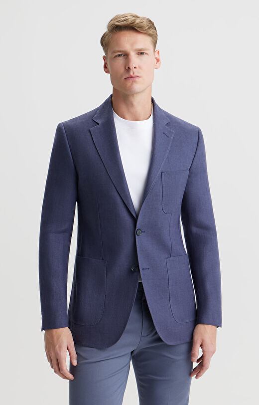 Marynarka lniana super slim