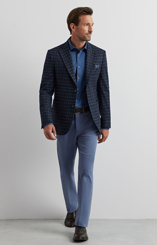 Marynarka super slim w kratę