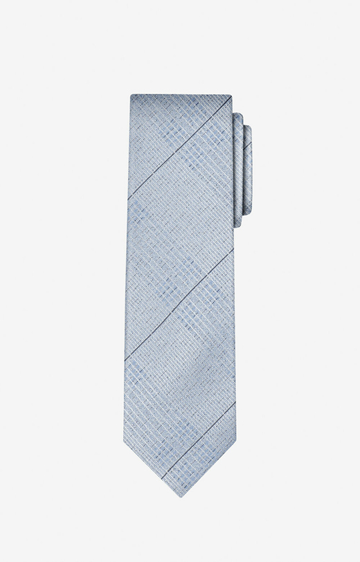 Jedwabny krawat w delikatny diagonal