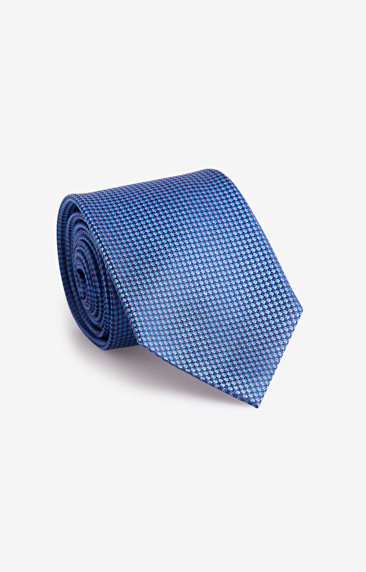Jedwabny krawat w mikrowzór