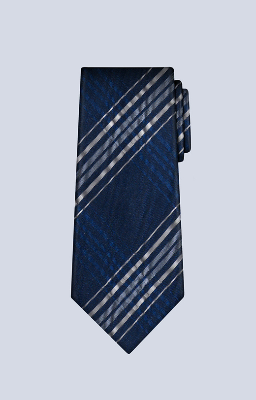 Krawat z dodatkiem jedwabiu