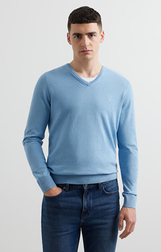 Sweter v-neck