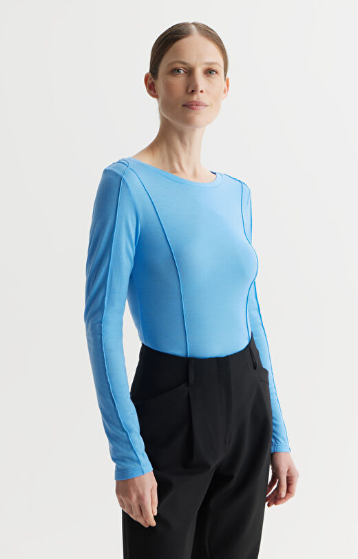 Longsleeve z przeszyciami