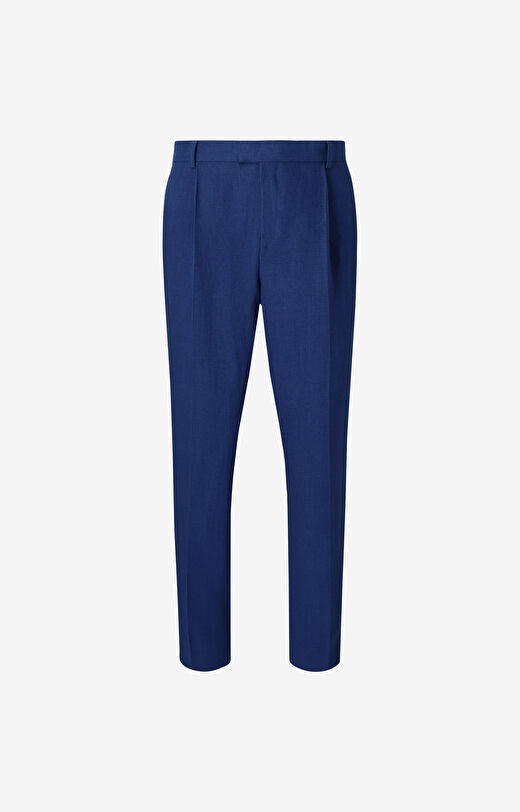 Spodnie lniane slim fit do garnituru - Mix&Match