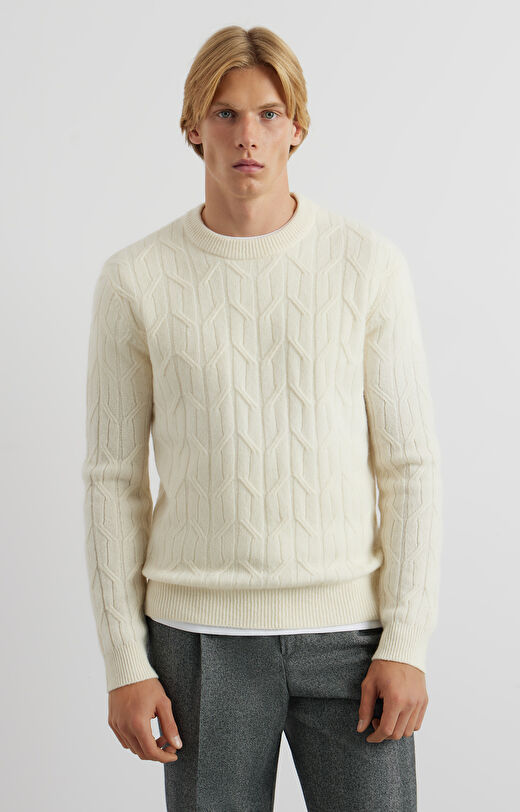 Sweter w geometryczny wzór