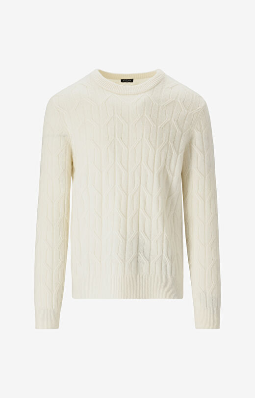 Sweter w geometryczny wzór