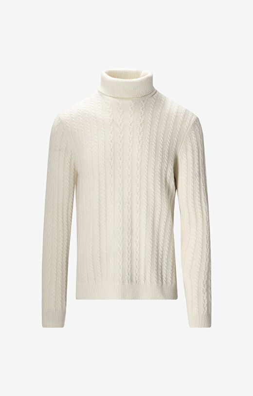 Golf o warkoczowym splocie