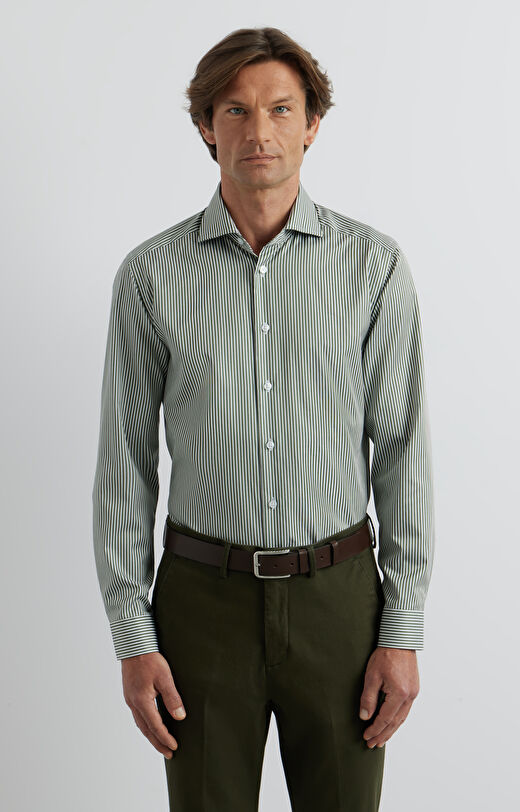 Koszula slim w prążek