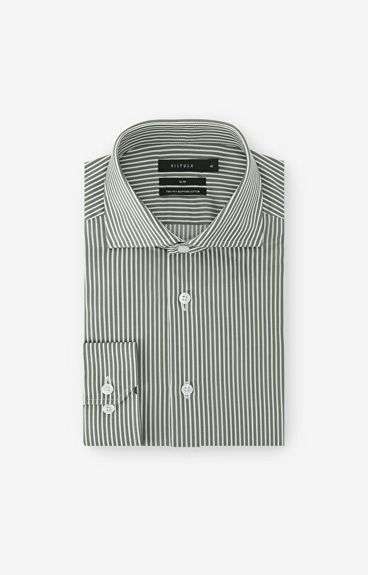 Koszula slim w prążek