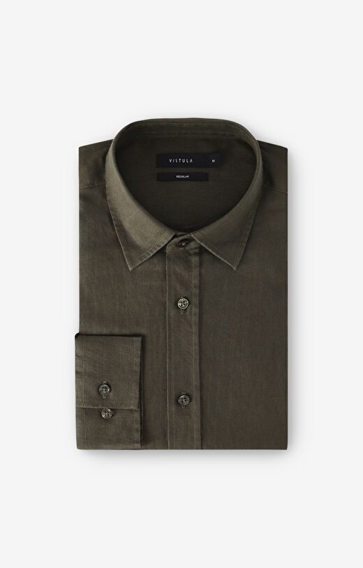 Lniana koszula regular