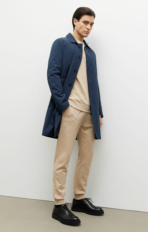 Płaszcz z naturalnym wypełnieniem