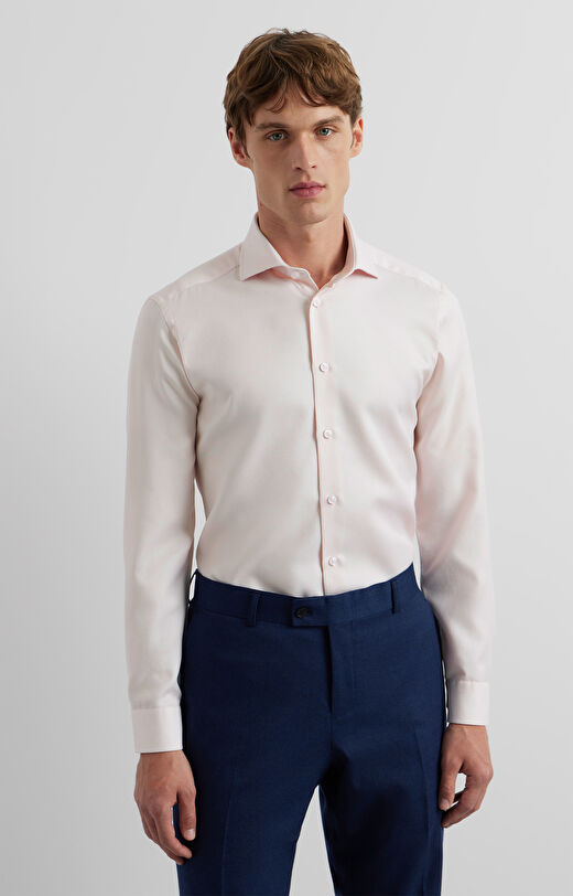 Koszula slim w geometryczny mikrowzór