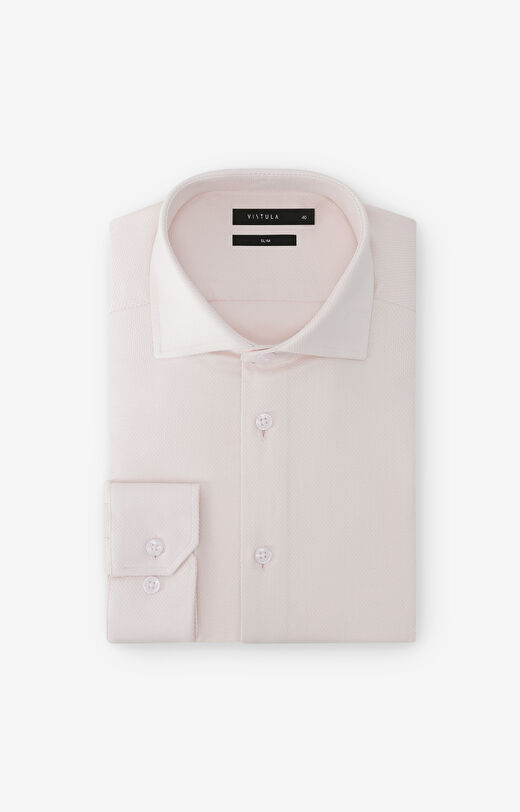 Koszula slim w geometryczny mikrowzór