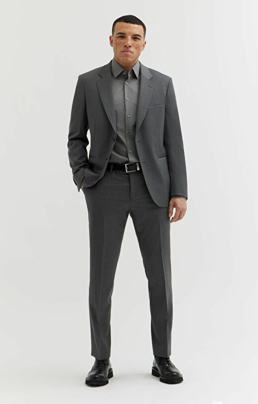 Wełniane spodnie super slim do garnituru - Mix&Match