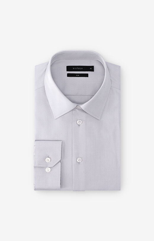 Koszula slim o twillowym splocie