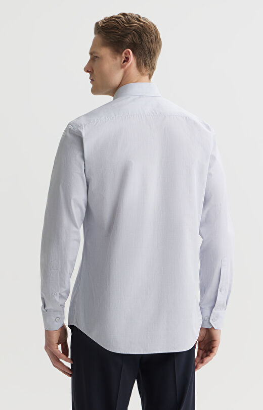 Bawełniana koszula slim fit w kratę