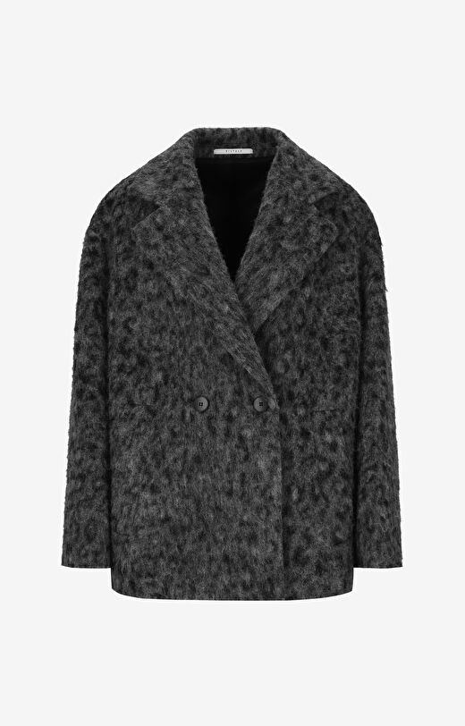 Kurtka w panterkowy wzór