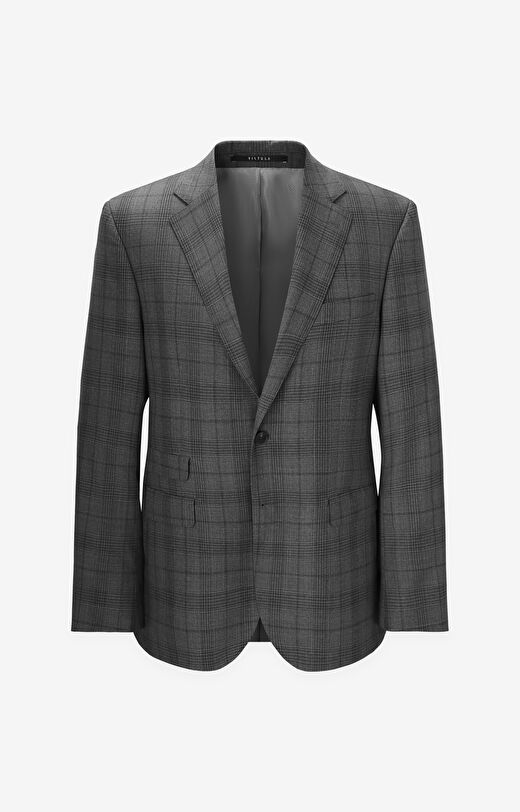 Marynarka super slim w kratę do garnituru - Mix&Match