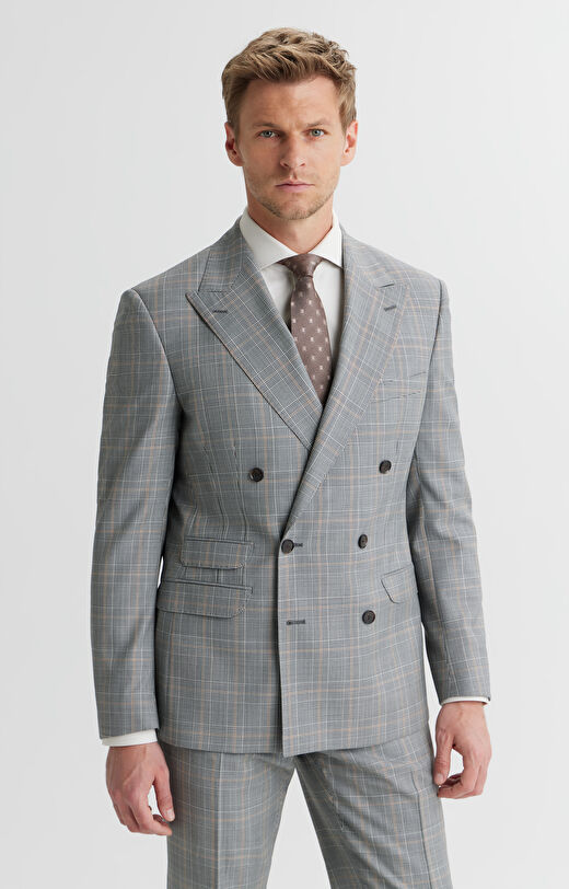 Dwurzędowa marynarka super slim do garnituru - Mix&Match