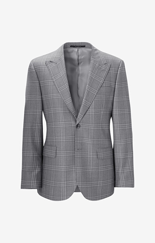 Marynarka super slim w kratę do garnituru - Mix&Match