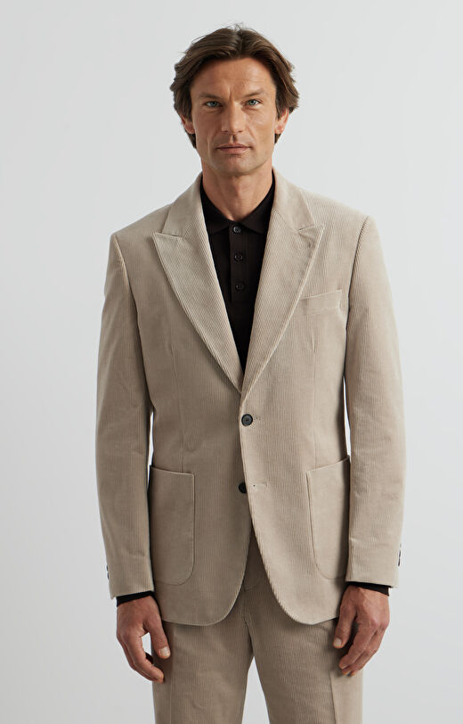 Sztruksowa marynarka slim do garnituru - Mix&Match