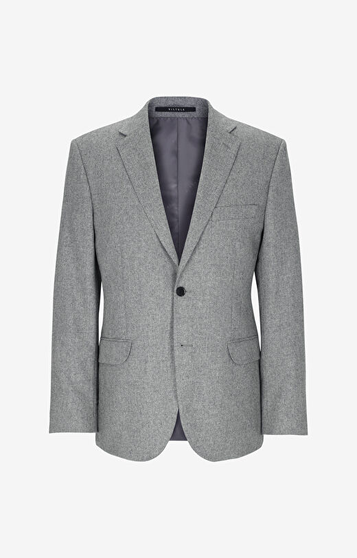 Marynarka super slim z melanżowej tkaniny