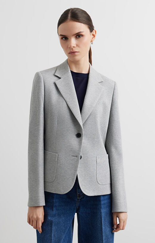 Dzianinowa marynarka slim