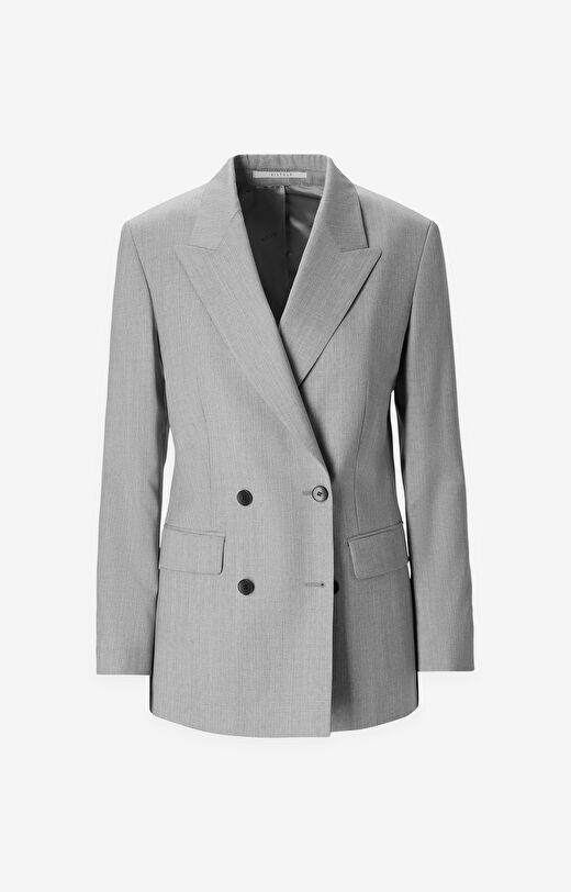 Wełniana marynarka slim fit - zestaw