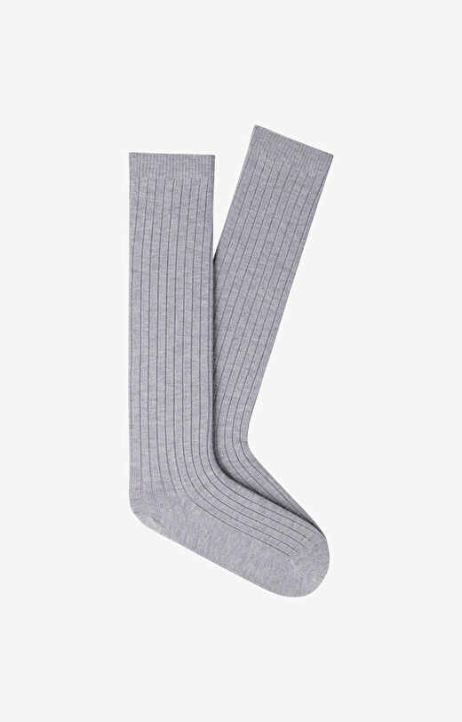 Długie skarpety w prążek