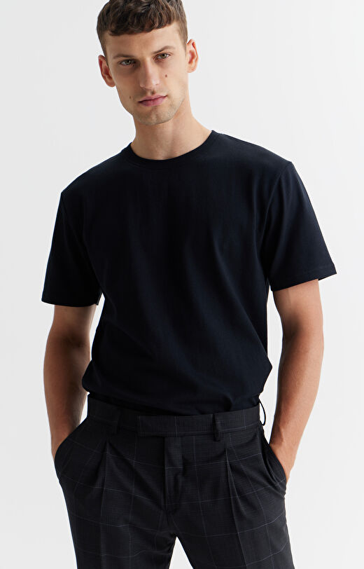 Wełniane spodnie regular fit
