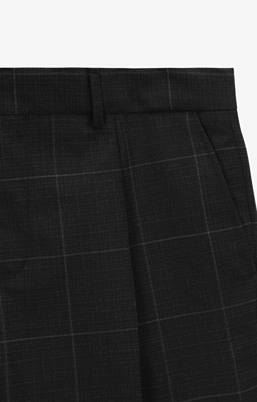Wełniane spodnie regular fit