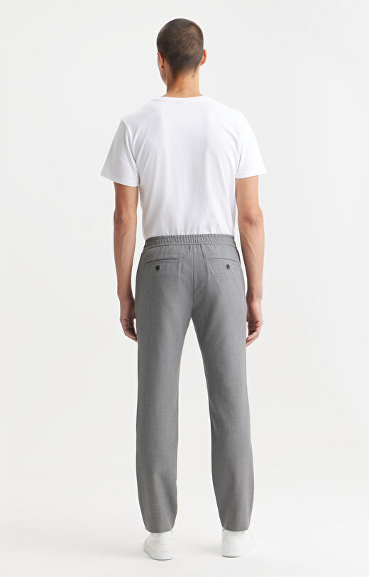 Chinosy slim fit z wełną