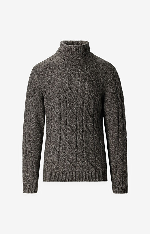 Golf o warkoczowym splocie