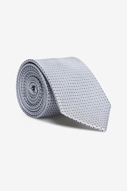 Jedwabny krawat w mikrowzór