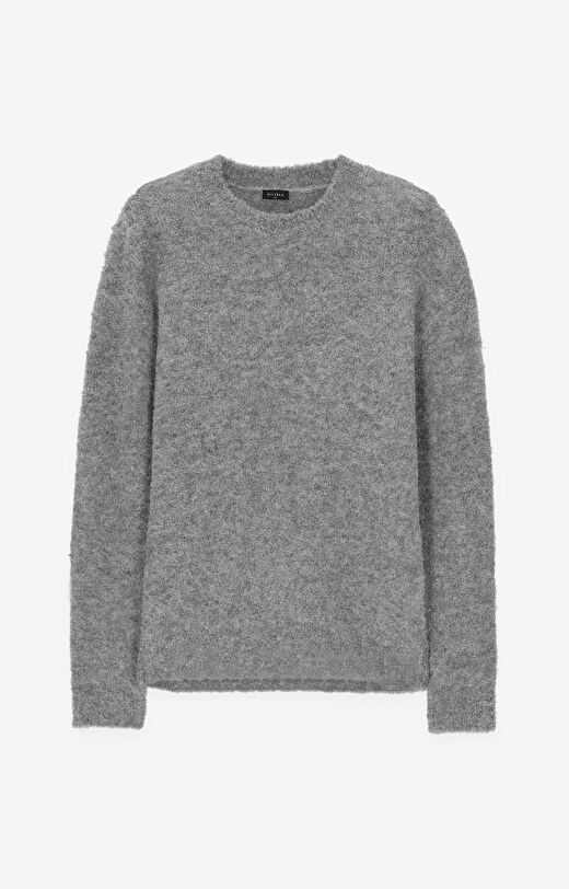 Sweter z mięsistej dzianiny