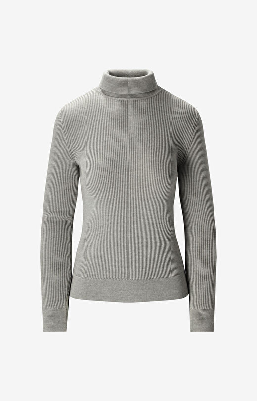 Golf z prążkowanej dzianiny