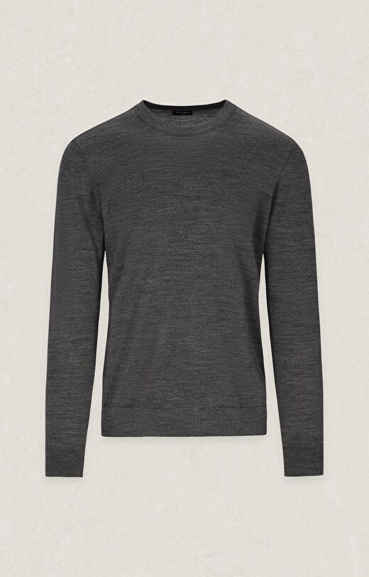 Gładki sweter round neck