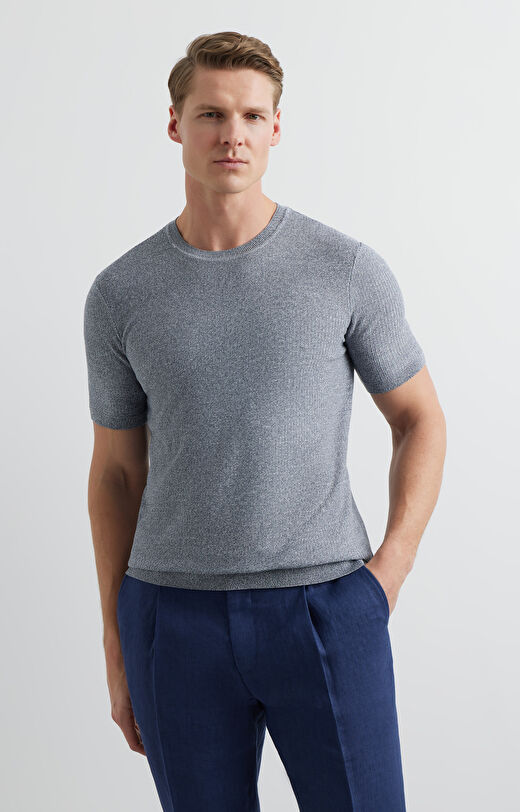 T-shirt swetrowy regular