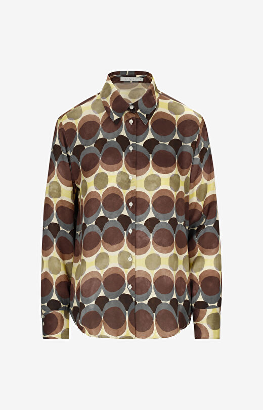 Koszula slim w nadruk