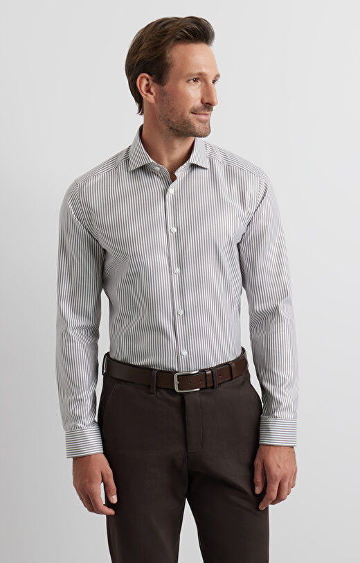 Koszula slim w prążek