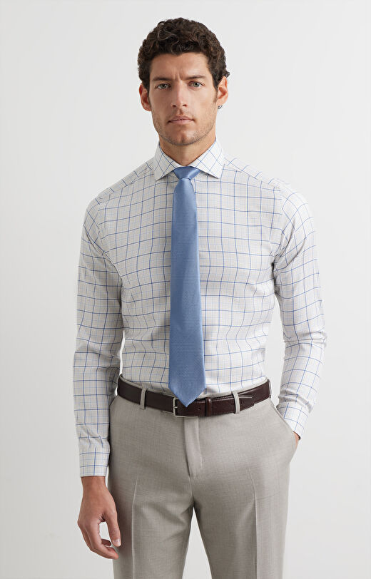 Koszula slim w kratę